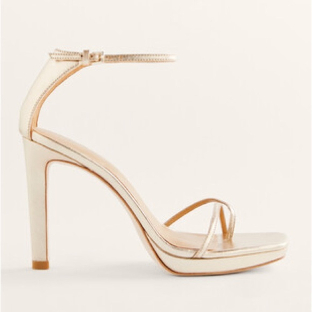 Reformation Cream Heels